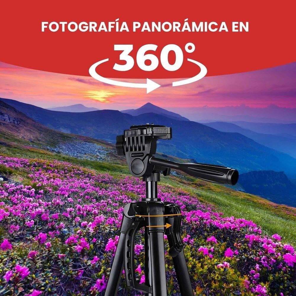 Tr&iacute;pode Profesional Para C&aacute;mara, Celular, Video image number 7.0