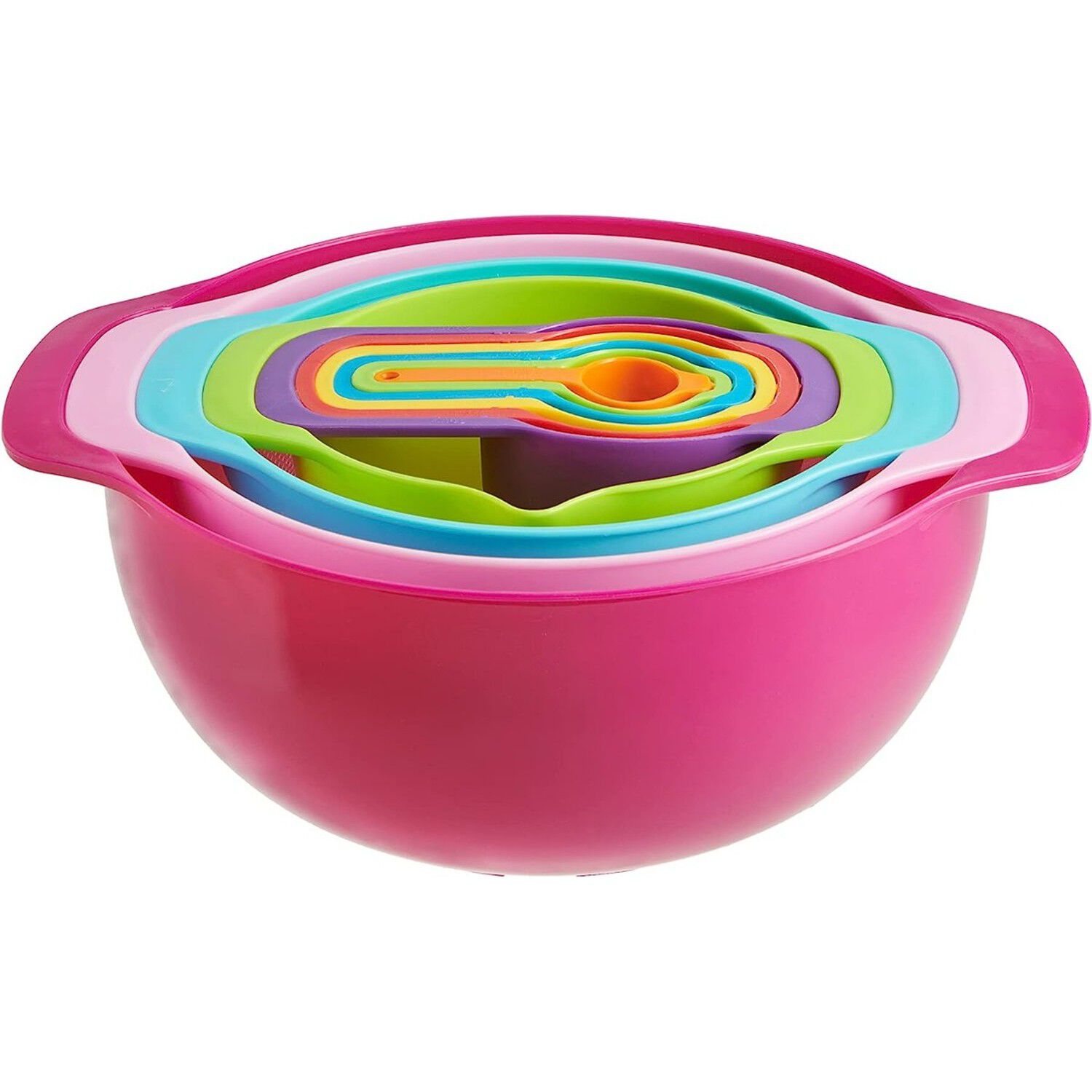 Set 10 Piezas Tazas Medidoras Cernidor Colador Cuencos Cocina image number 0.0