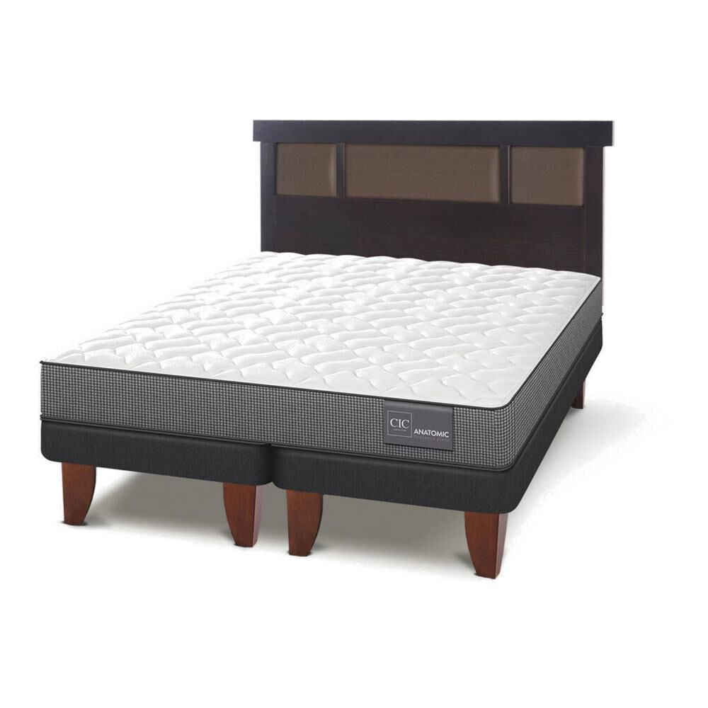 Cama Europea Cic Anatomic / 2 Plazas / Base Dividida + Respaldo image number 2.0