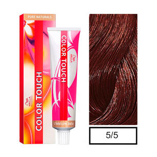 Wella - Tintura Semipermanente Color Touch 5/5 Casta&ntilde;o Claro Caoba 60gr + Per&oacute;xido En Crema De 1,9%