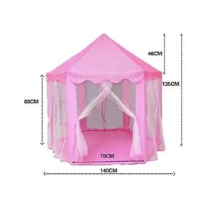 Juguete Carpa Castillo Princesas 135x140cm Rosado Infantil