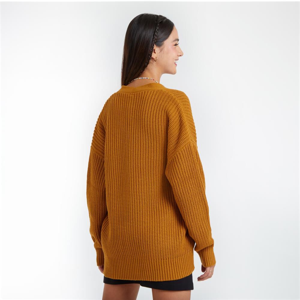 Sweater Botones Regular Cuello V Mujer Freedom image number 3.0