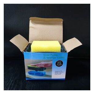 Dispensador De Jabon Liquido Para Lavaplatos Con Esponja