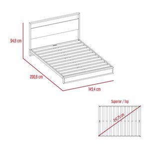 Cama Tuhome Soho / 2 Plazas / Base Normal