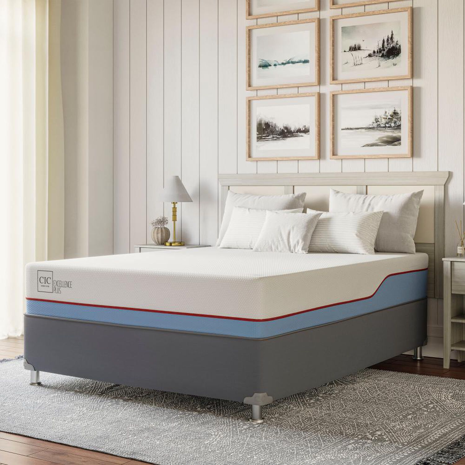 Cama Americana Cic Excellence Plus / 2 Plazas / Base Normal image number 10.0
