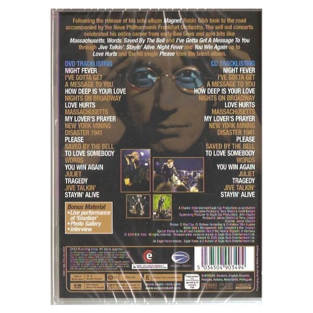 Robin Gibb - Live (dvd+cd) | Dvd image number 1.0