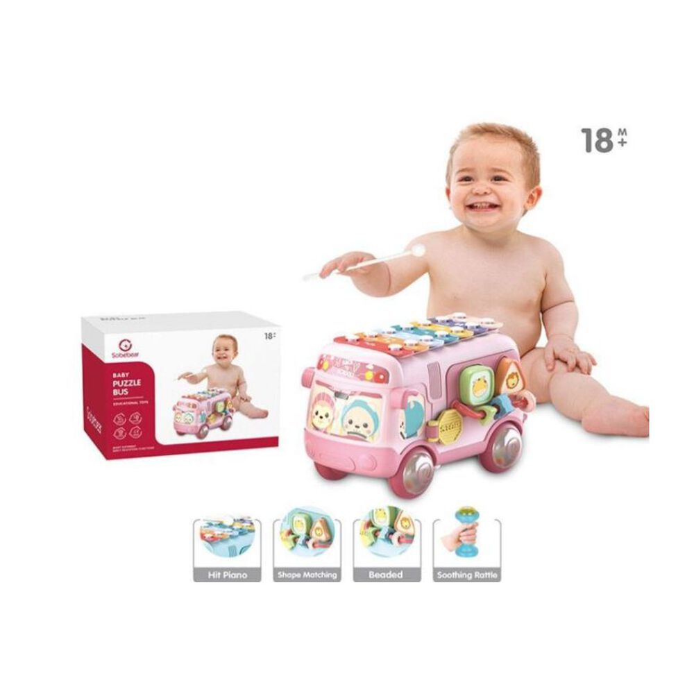 Autobús Rompecabezas Xilofono Juguete Interactivo Para Bebe image number 5.0