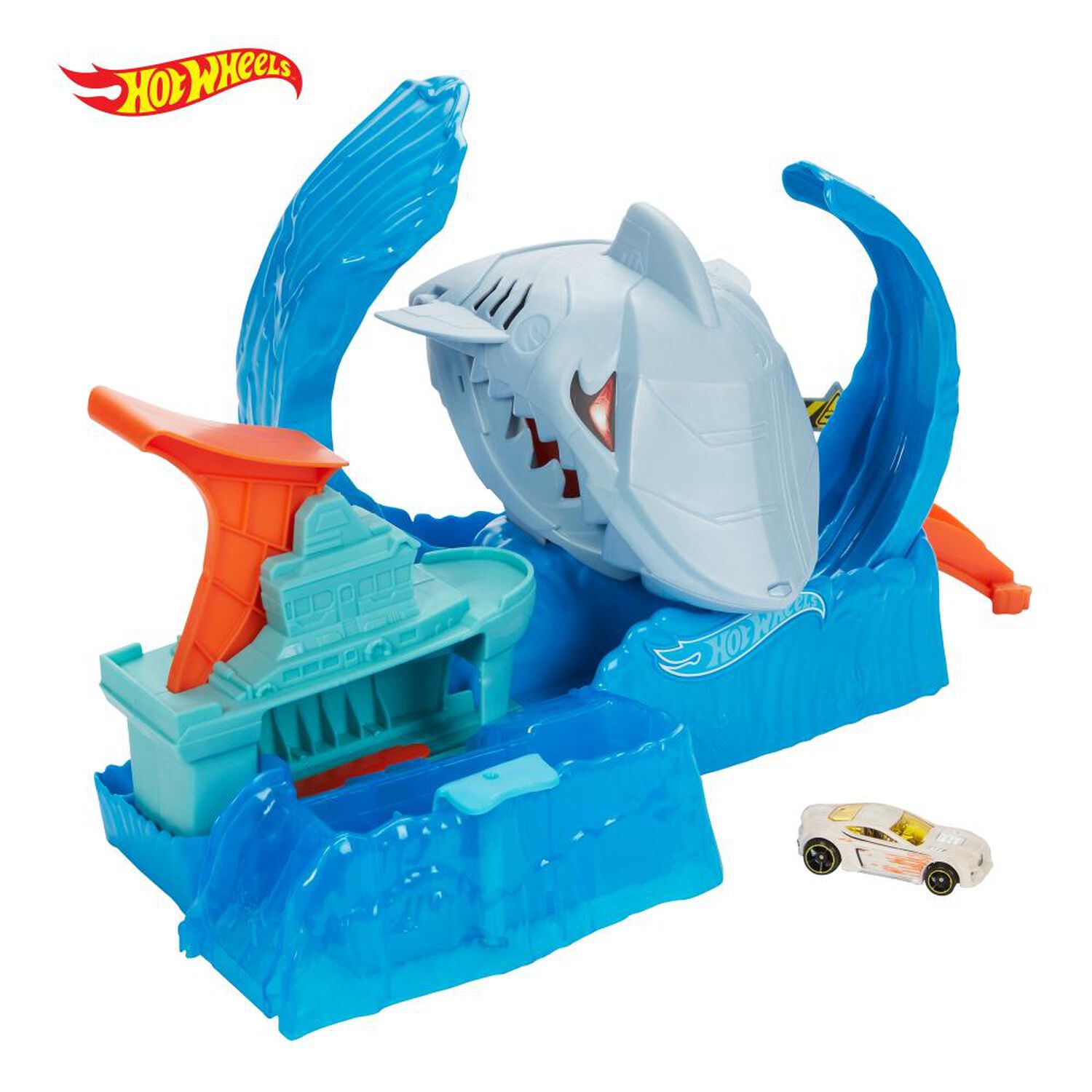 Figura De Accion Hotwheels City Robo Tibur&oacute;n image number 0.0