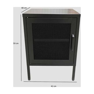Velador Metalico Con 1 Puerta