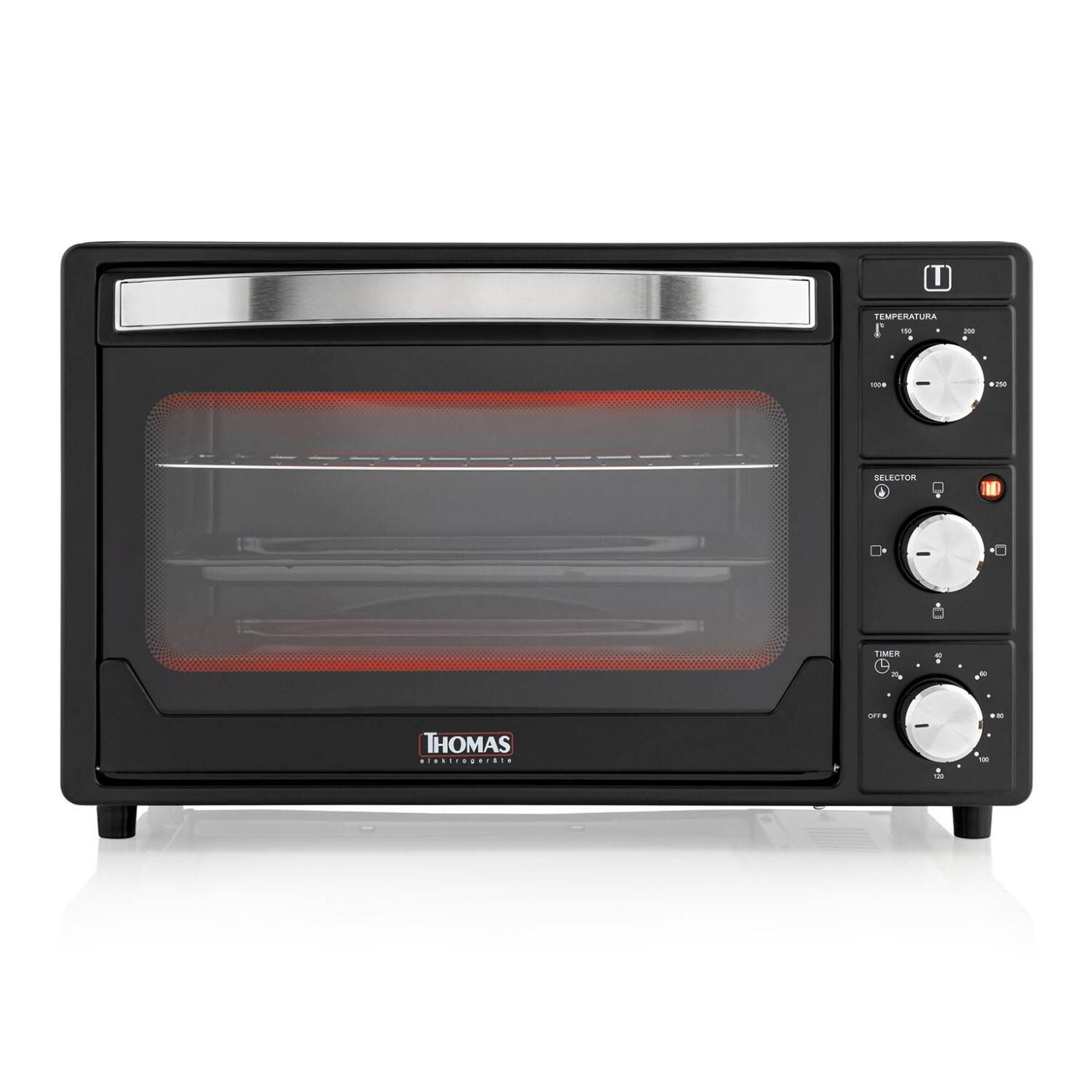 Horno Electrico 25l 1500w 250c Negro Grill Th-25n01 image number 0.0