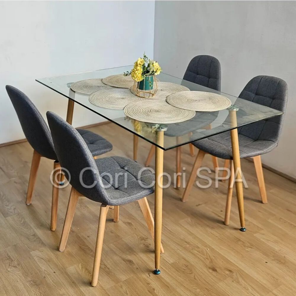 Silla Capitonne Lino Gris image number 2.0