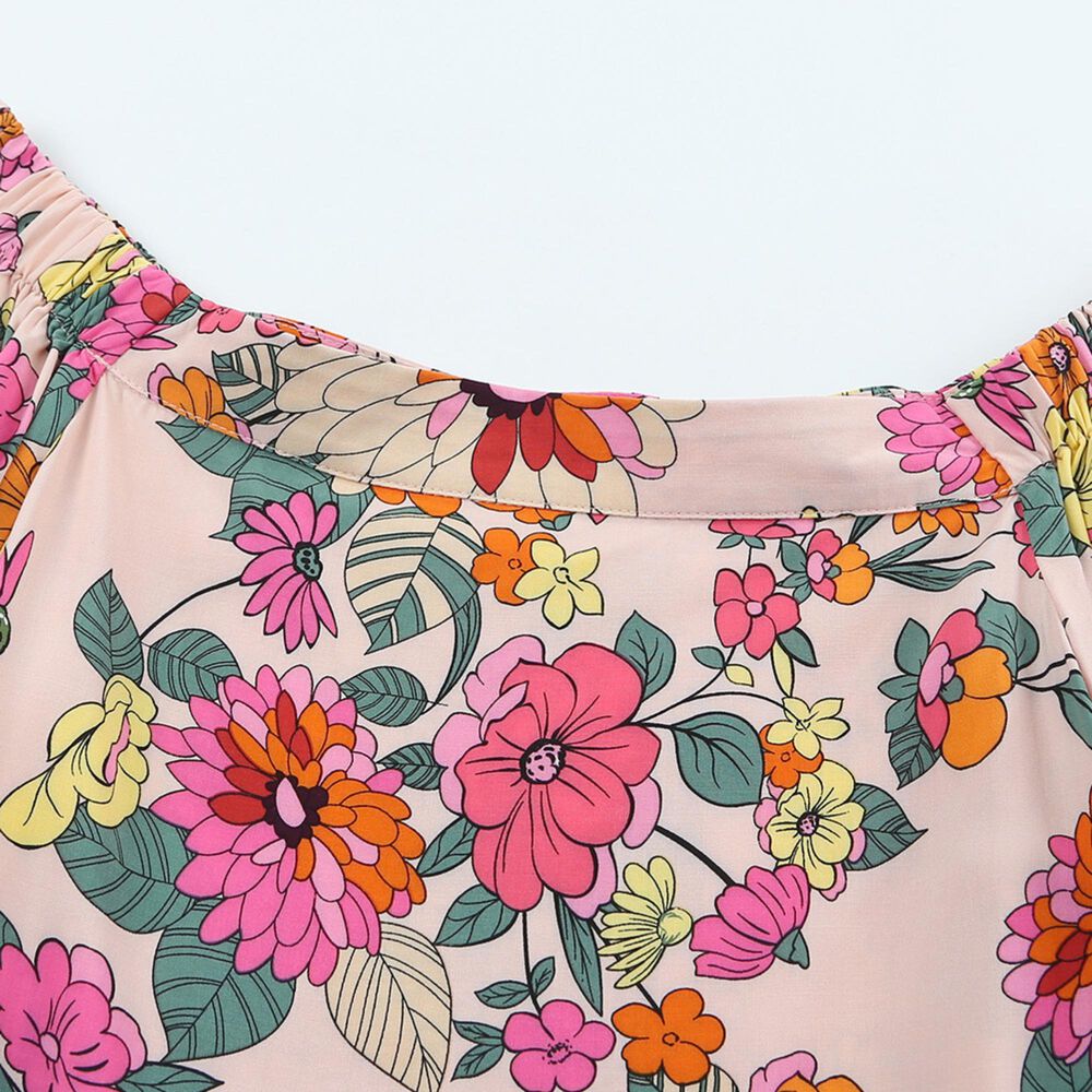 Blusa De Hombros Elasticados De Viscosa image number 3.0