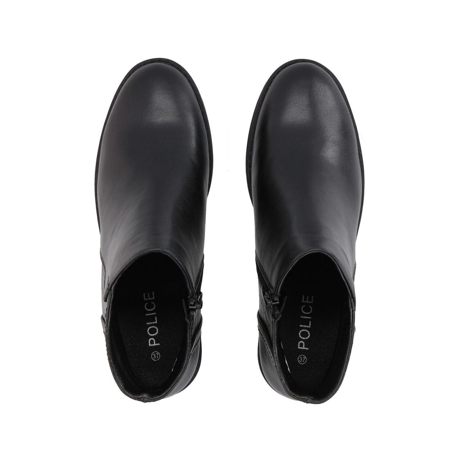 Botin Mujer Negro Zara Police image number 4.0