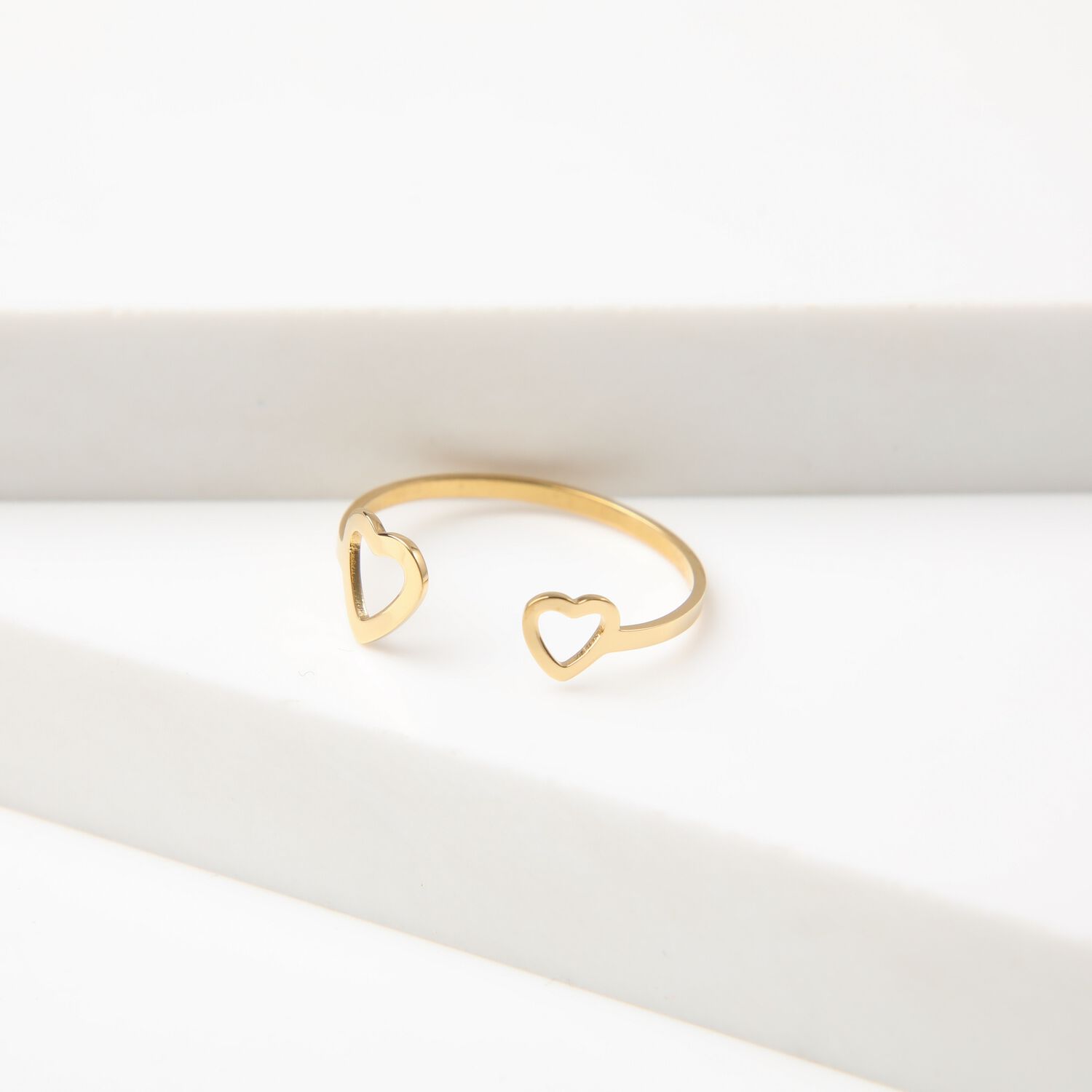 Anillo 19v69 Dorado Mujer Str479 image number 2.0