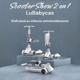 Scooter 3 Ruedas 2 En 1 Ultra Resistente Show Rosa Lubabycas