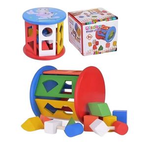 Juguete Cilindro Encaje Madera