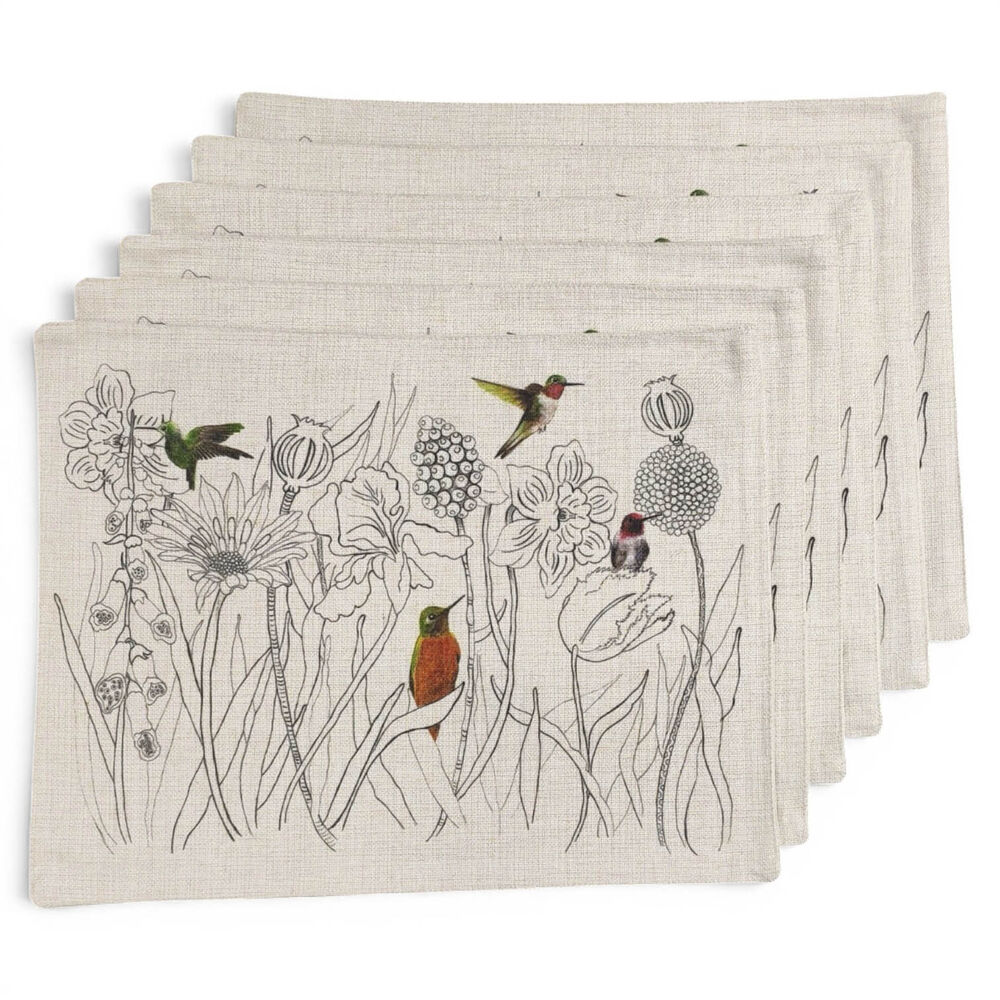 Set De 6 Individuales De Lino 35x45 Cm M22 image number 1.0