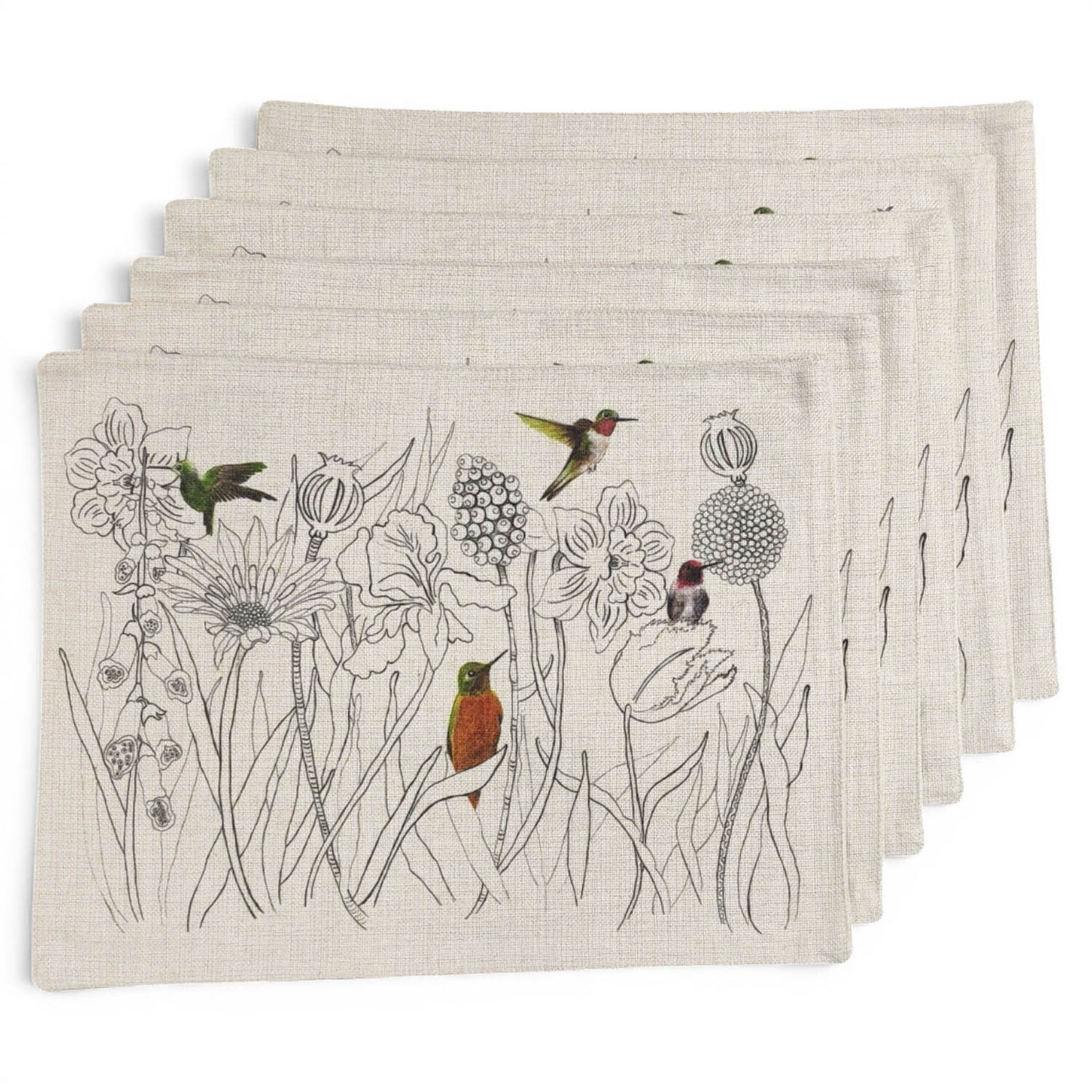 Set De 6 Individuales De Lino 35x45 Cm M22 image number 1.0