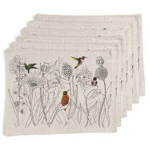 Set De 6 Individuales De Lino 35x45 Cm M22