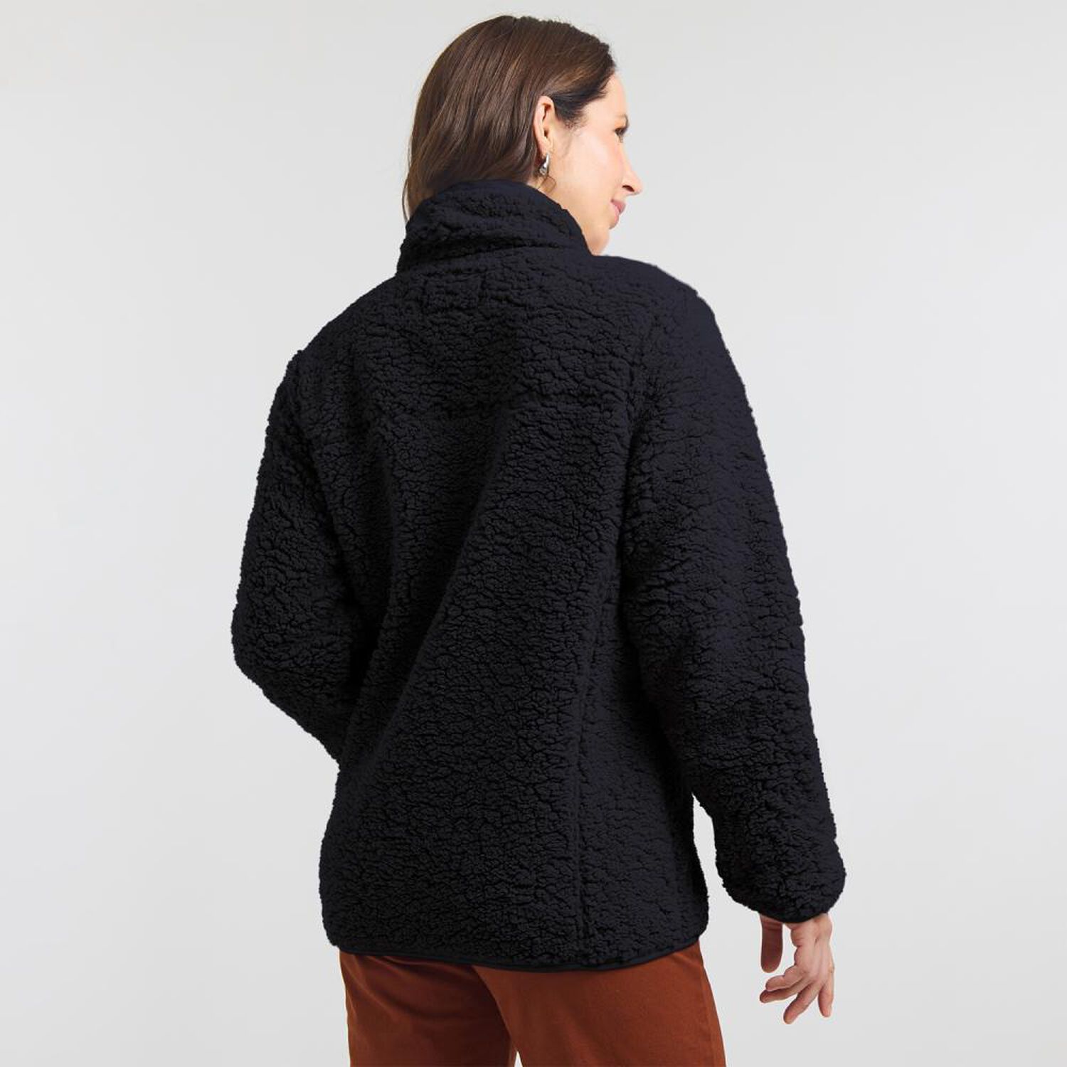 Poler&oacute;n Sherpa Regular Cuello Alto Medio Cierre Mujer Geeps image number 1.0