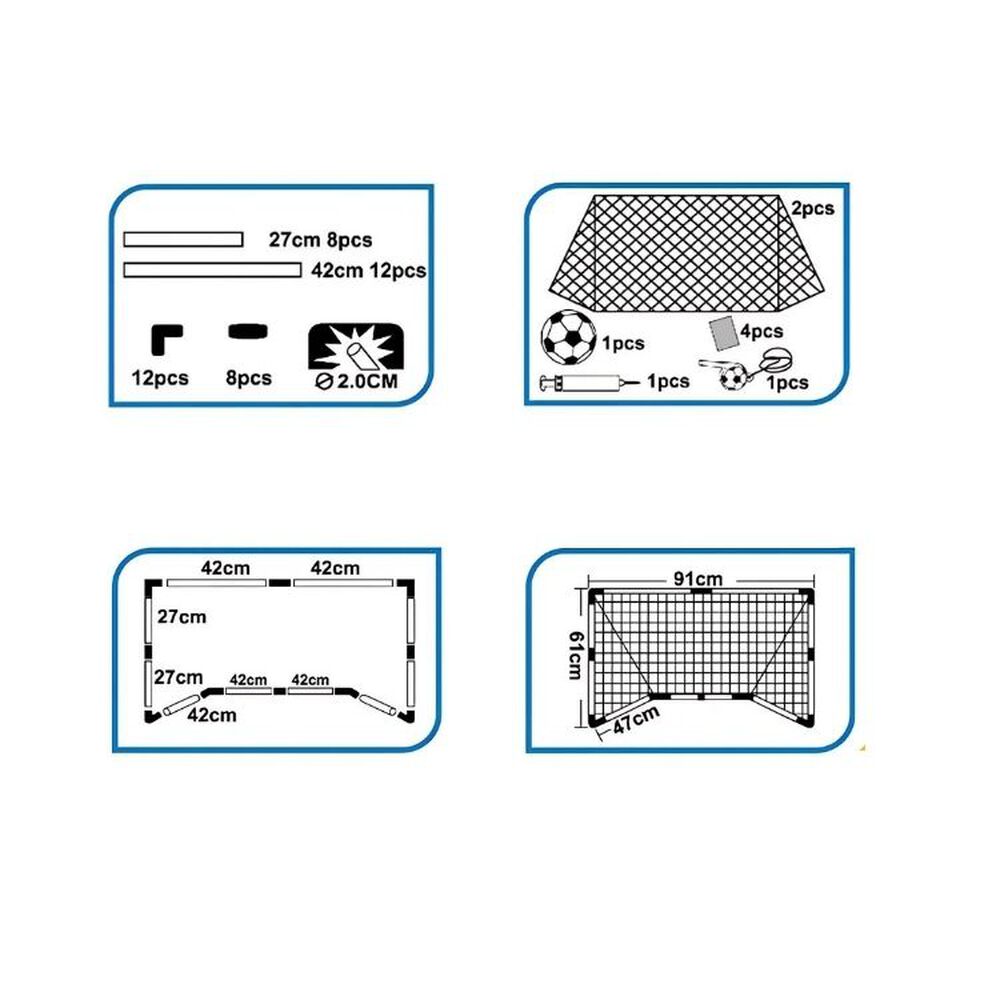 Set Arcos Juego Mini Futbol Para Niños Aire Libre image number 4.0