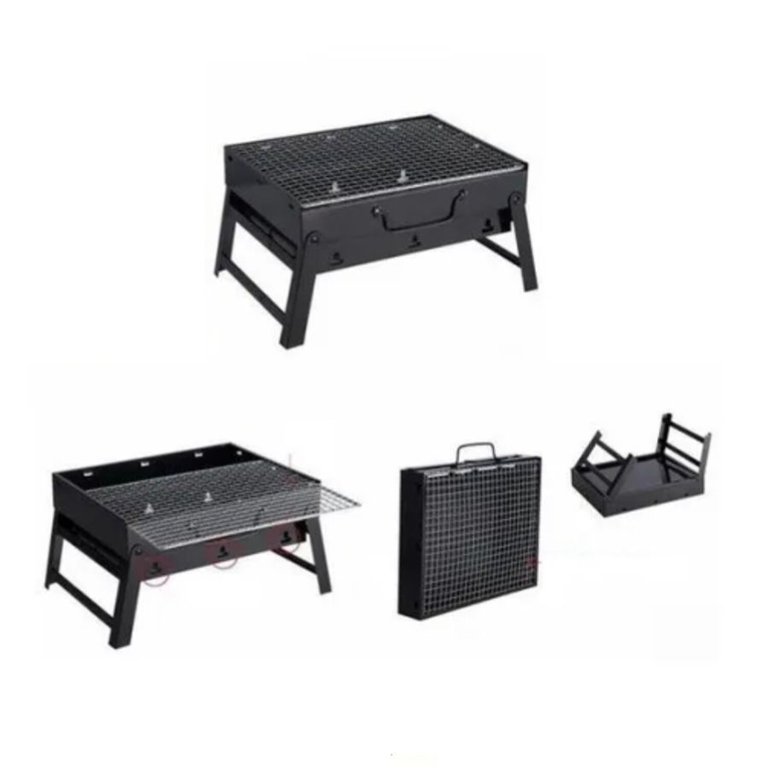 Parrillero Para Carb&oacute;n Port&aacute;til Plegable Asados Grill Bbq image number 2.0