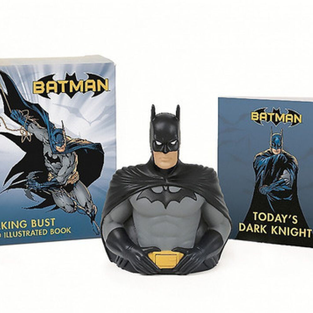 Figura Batman: Talking Bust And Illustrated Book image number 0.0