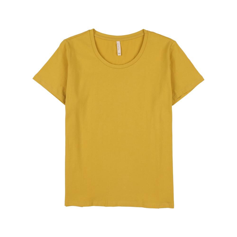 Polera Lisa Full Color Manga Corta Cuello Redondo Mujer Geeps image number 0.0