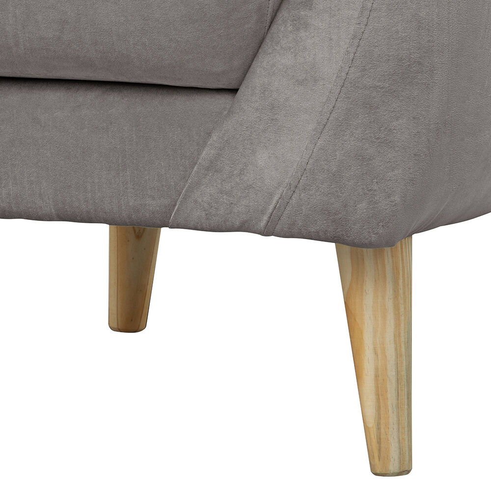 Poltrona 1c Norway Felpa Gris 85x87x90 image number 2.0