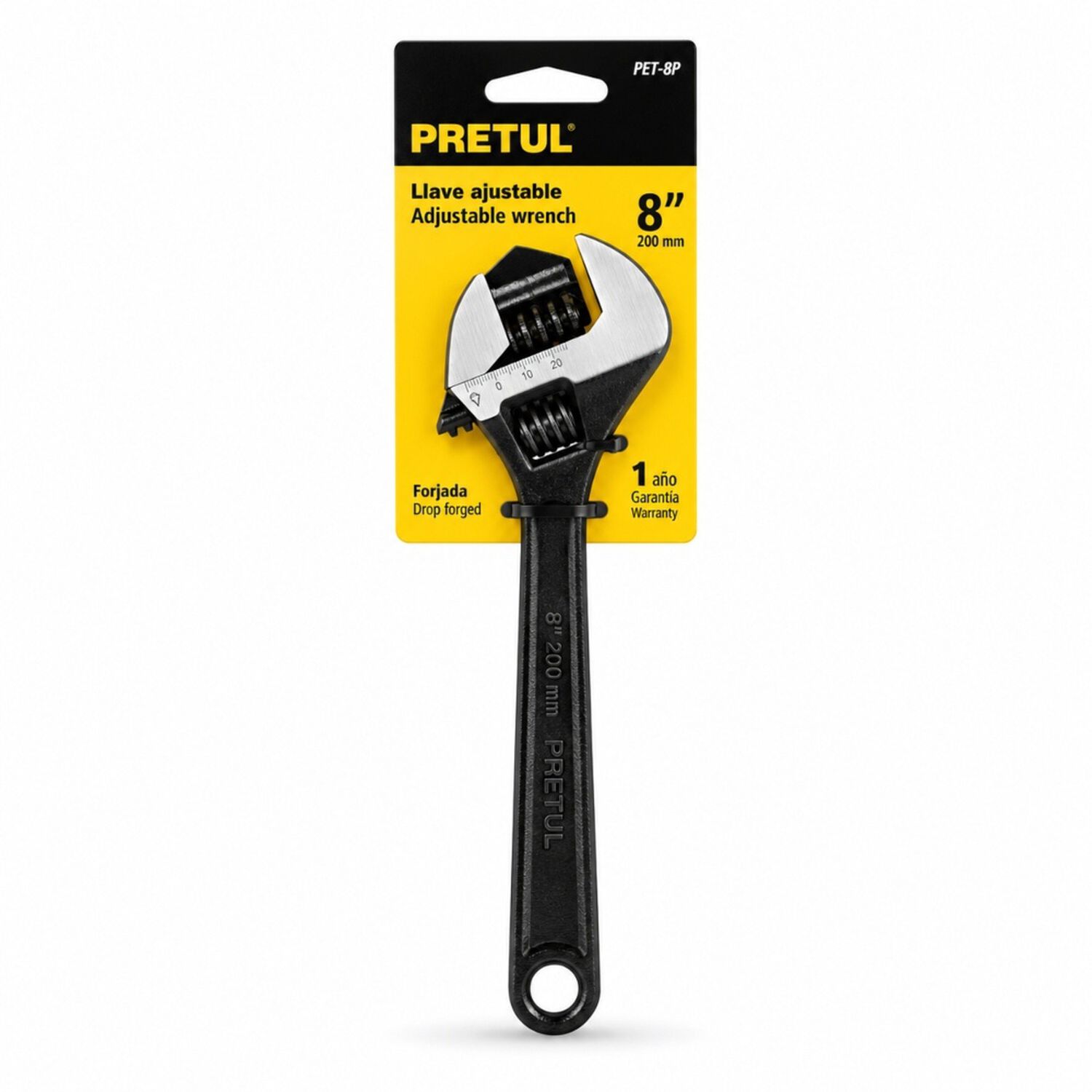 Llave Francesa Ajustable 8 Pavonada Pet-8pp Pretul image number 0.0