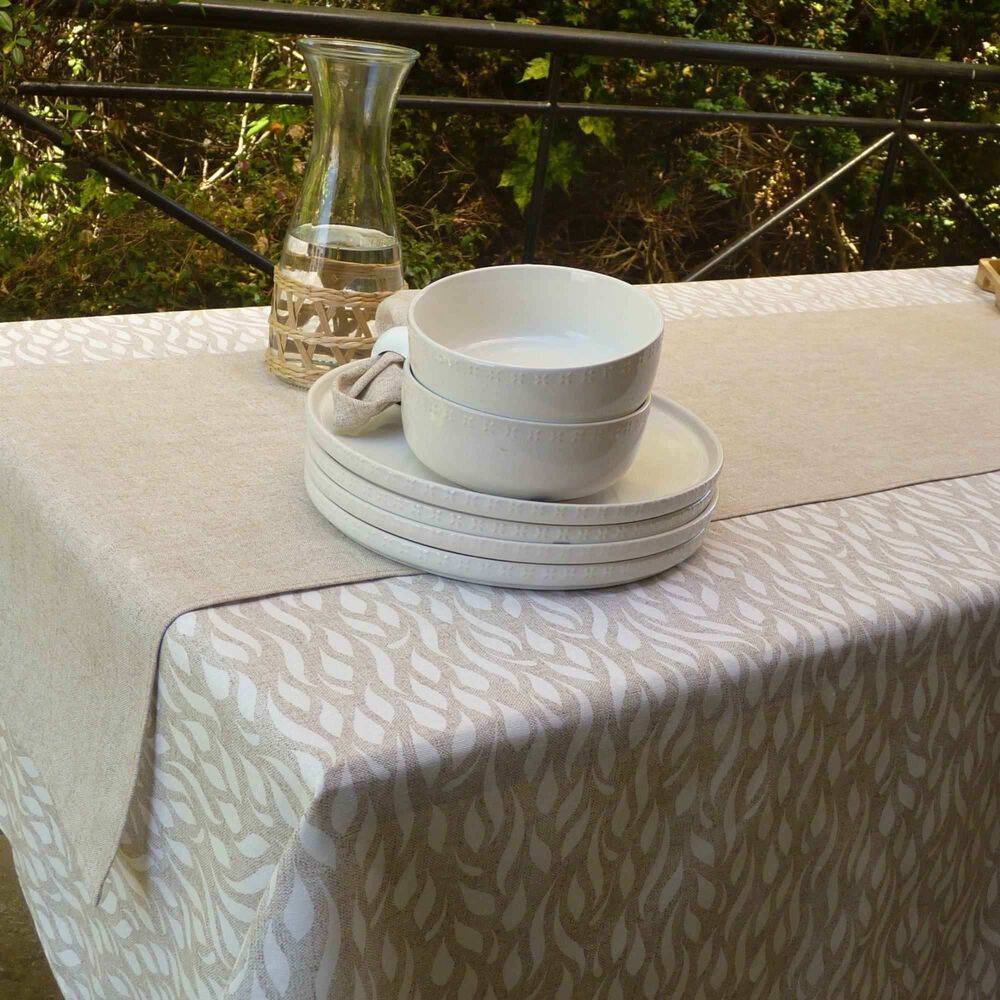 Mantel De Algod&oacute;n Wave Beige 157x227 Cm image number 2.0