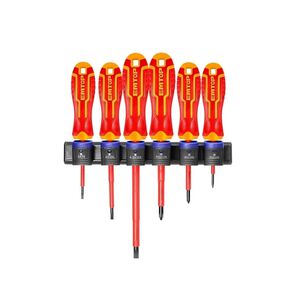 Juego De 6 Destornilladores Aislados 1000v - Emtop