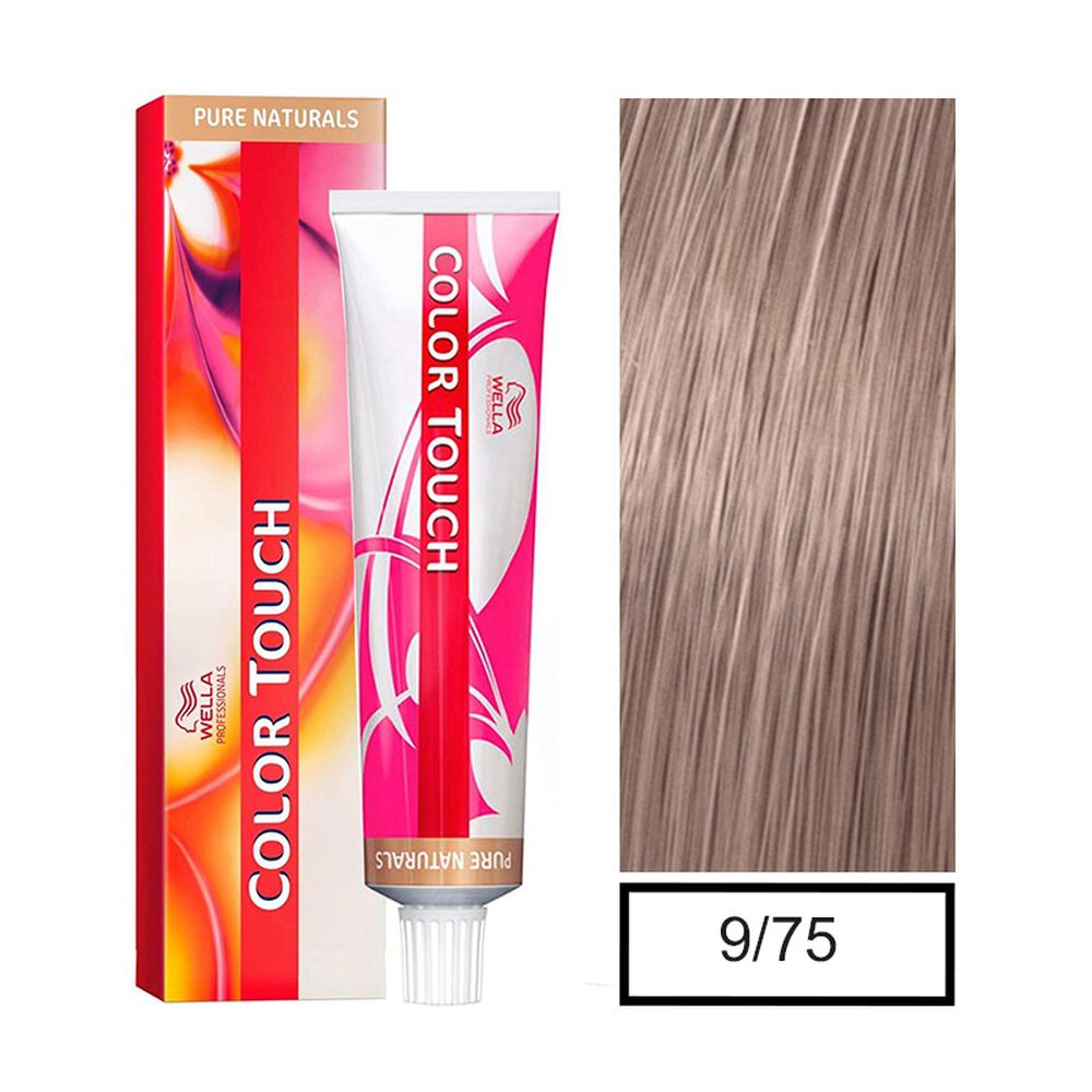 Tinte Para Cabello Wella Color Touch 9/75 Rubio Muy Claro Marron Caoba 60ml image number 2.0
