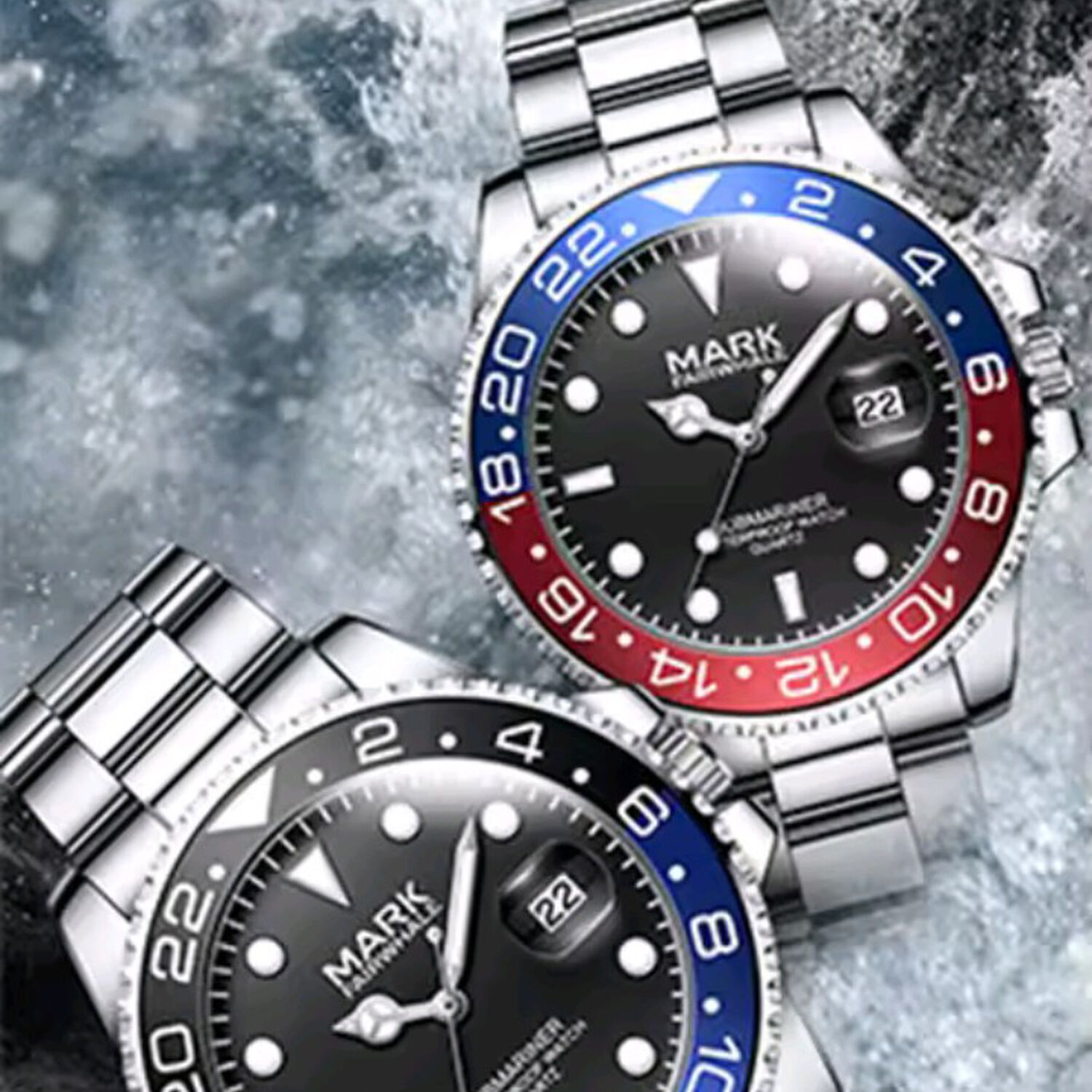 Reloj Submariner Cronografo Mark Fairwhale Cristal De Zafiro image number 1.0