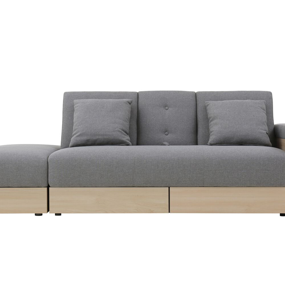 Sofá Cama Modular Alaska Gris 3 Cuerpos image number 1.0