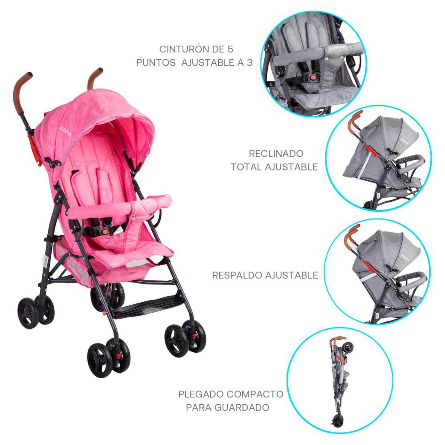 Coche Paraguas Bebesit Bb2150g5126mgro image number 4.0