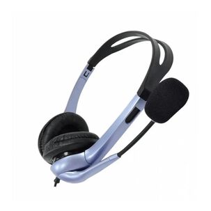 Audifono Headset Microfono 2 Jack 3.5 Pc Hs-04s Gris