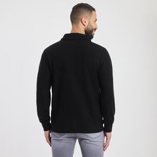 Poler&oacute;n Liso Slim Cuello Alto Hombre Az Black