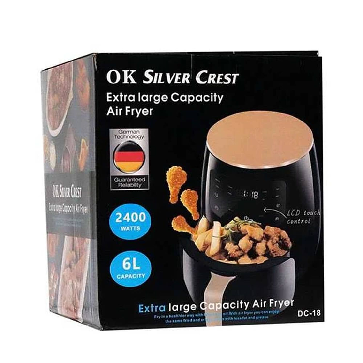 Freidora De Aire Air Fryer El&eacute;ctrica 6 Litros Pantalla Moderna image number 0.0
