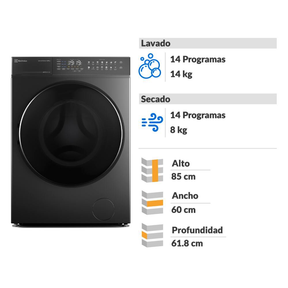Lavadora Secadora Electrolux Flwd12au / 14 Kilos / 8 Kilos image number 1.0