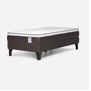 Cama Europea Rosen New Style 4 Plus / 1 Plaza / Base Normal