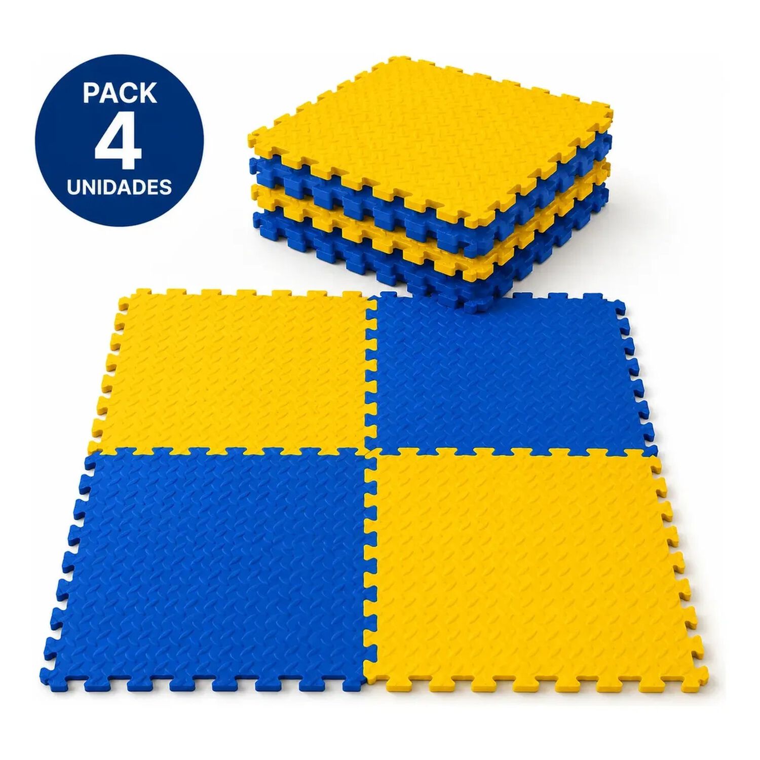 Pack X4 Tatami Piso Goma Eva 50x50x2 Alfombra Ejercicio image number 8.0