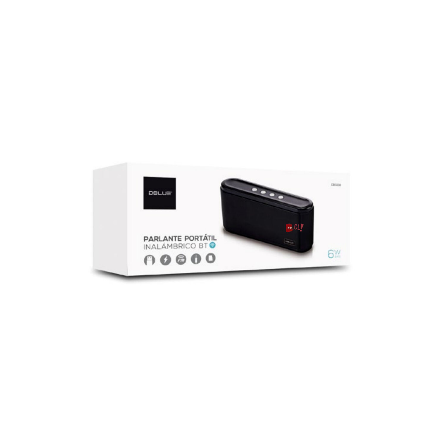 Parlante Bluetooth Port&aacute;til Usb-tf-aux 6w - Ps image number 2.0