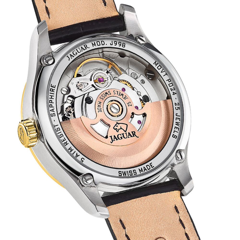 Reloj J998/b Jaguar Swiss Plateado Mujer Automático image number 2.0