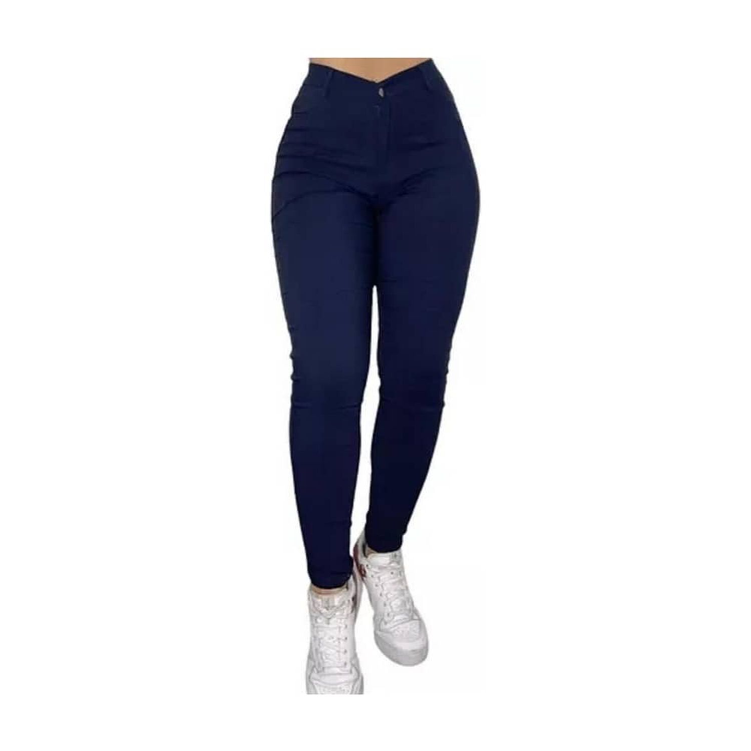 Pantal&oacute;n Leggins Tipo Jeans El&aacute;stico De Mujer (colores) image number 0.0