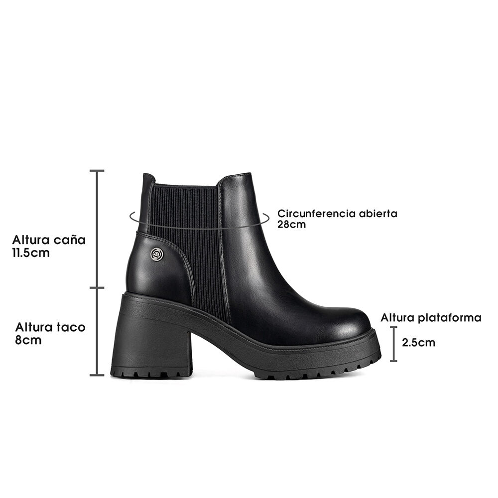 Botin Mujer Casual Eco Cuero Con Felpa Vintage Weide Czy612 image number 6.0