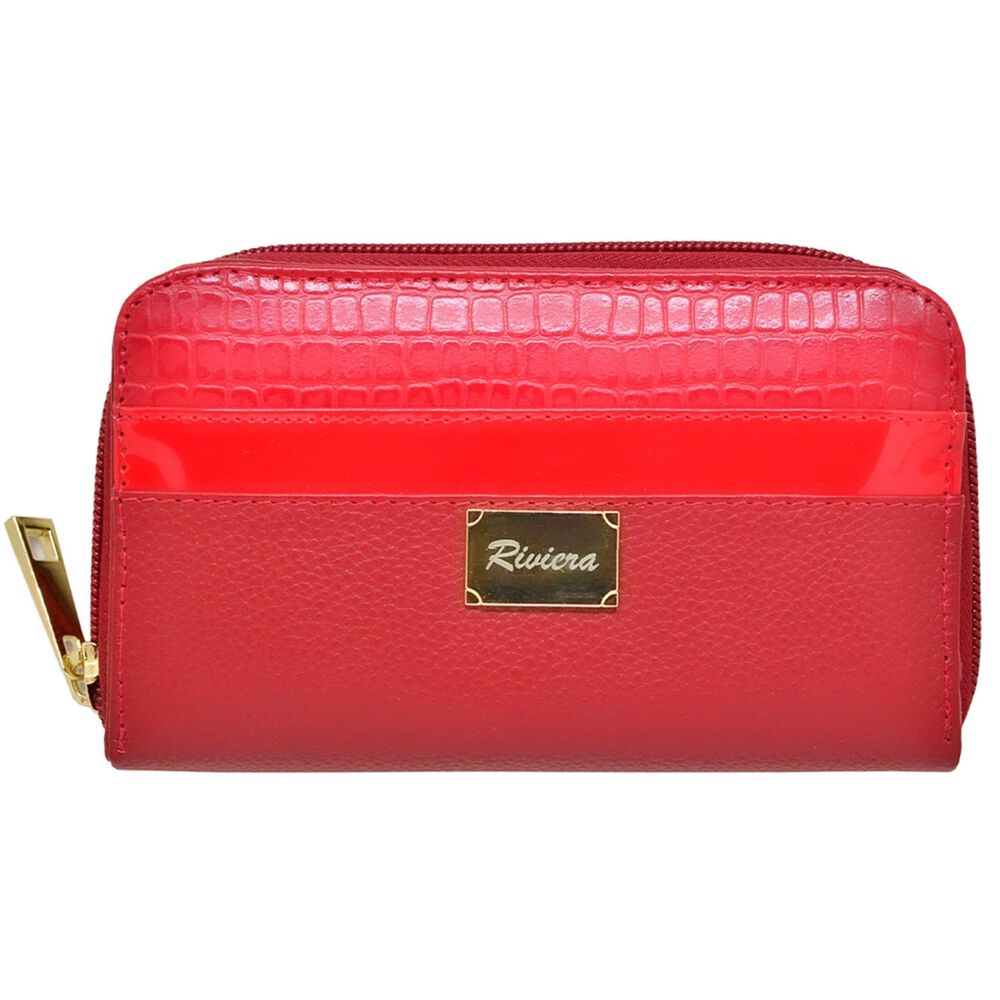 Billetera De Mujer Riviera Cuero Natural image number 0.0