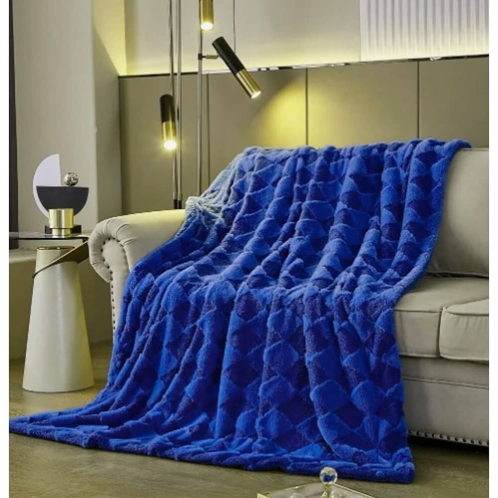 Cobertor Sherpa 2 Plazas Azul image number 2.0