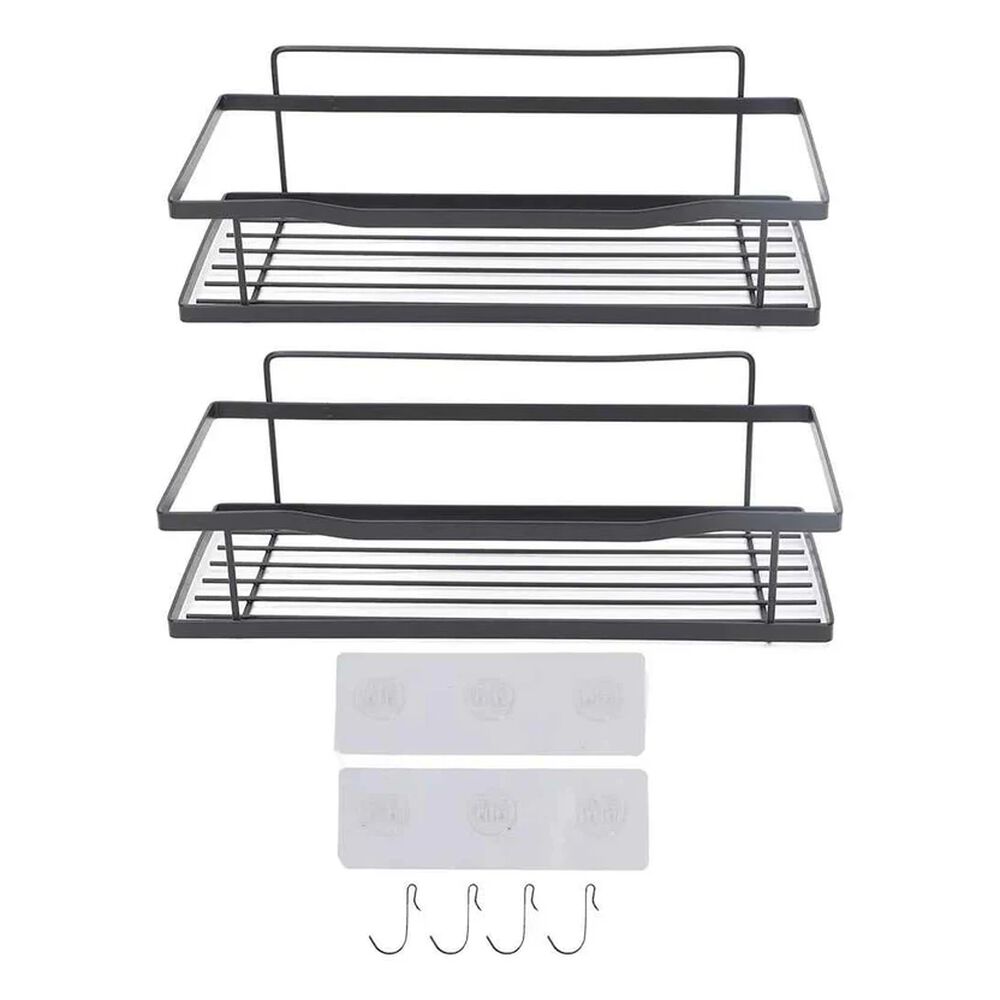 Set 2 Organizadores De Ducha Negro image number 3.0