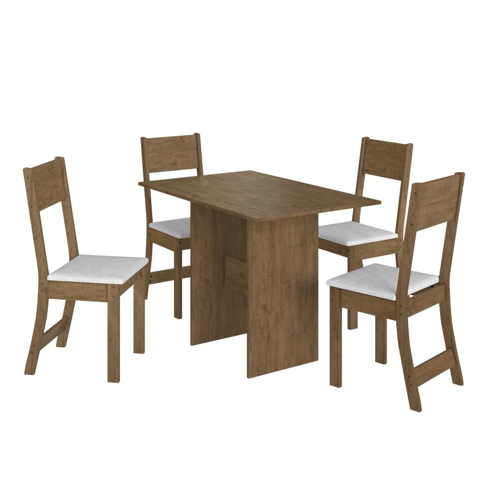 Juego De Comedor Home Mobili Natura / 4 Sillas image number 0.0